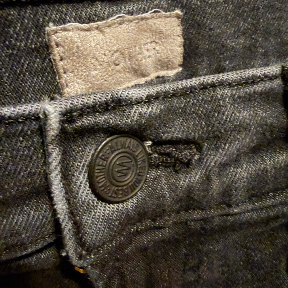 MOTHER The Insider Crop Step Fray size 26 Up In Smoke Jeans - Picture 8 of 10
